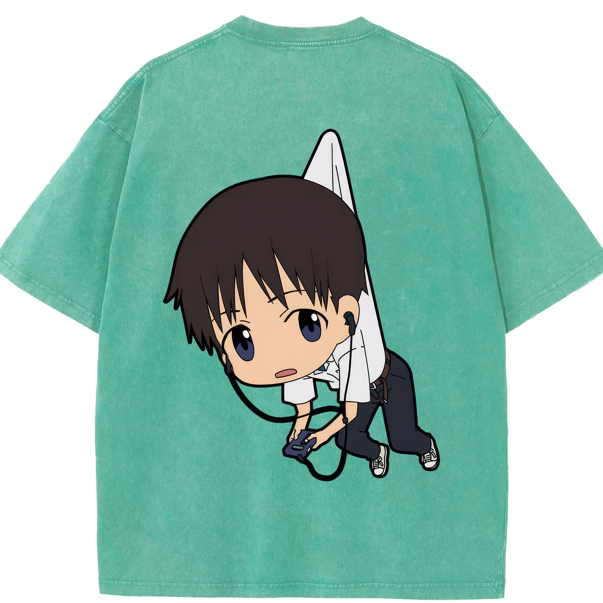 （画像用） EVA 新世紀エヴァンゲリオン 綿100% ヴィンテージ風 半袖Tシャツ（背面プリント）